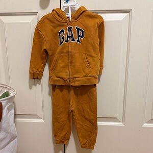 GAP Kids Mustard Sweatpants and Hoodie Set